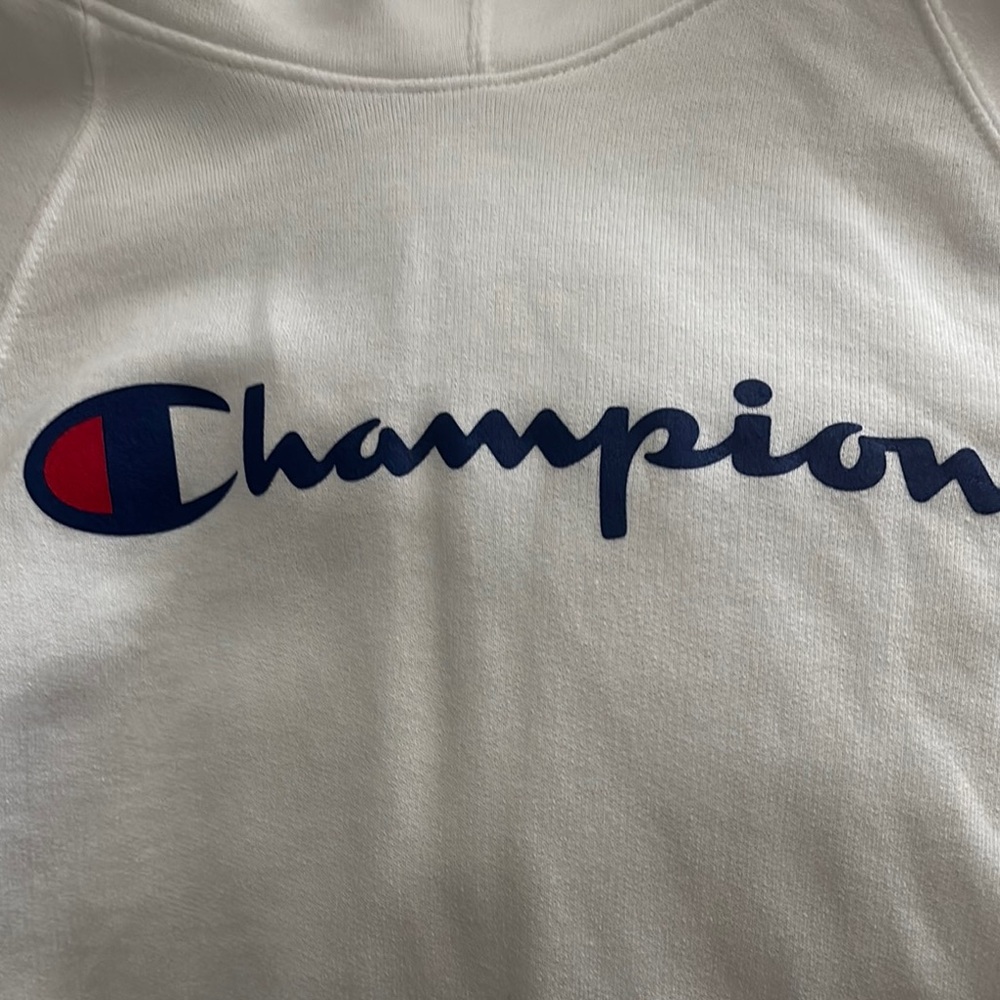 Womens Champion White Sweatshirt